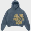 All We Need Is Love Oversized Pullover Hoodie