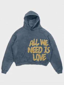 All We Need Is Love Oversized Pullover Hoodie