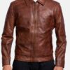 Men's Inferno Brown Leather Jacket