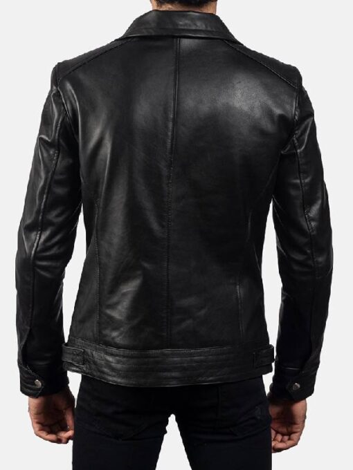 Legacy Black Leather Biker Jacket