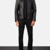 Men's Alex Black Leather Biker Jacket