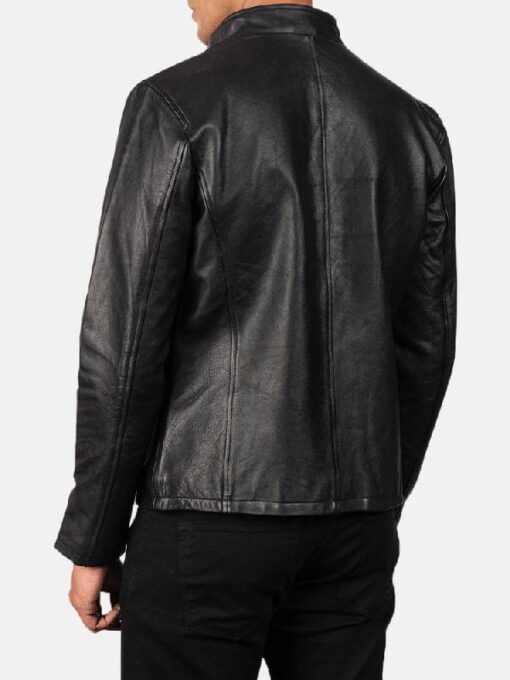 Men's Alex Black Leather Biker Jacket