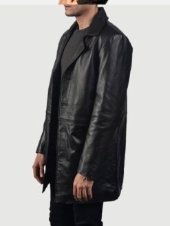 Men's Classmith Black Leather Coat