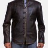 Men's Drakeshire Brown Leather Jacket