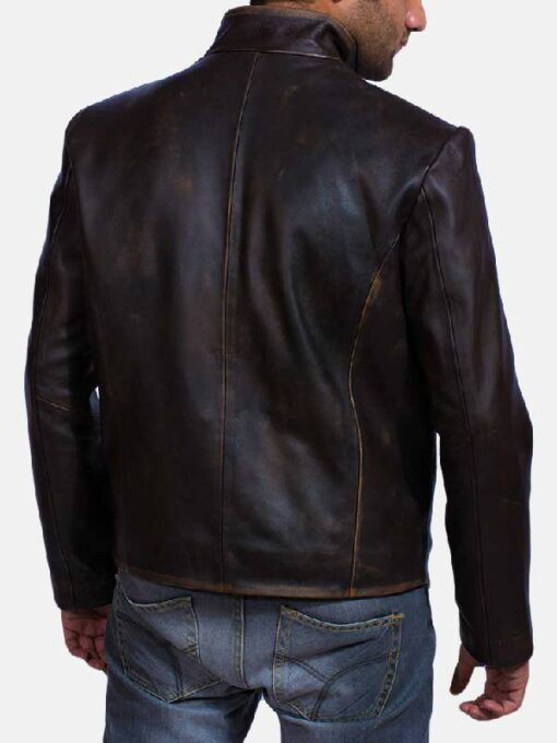 Men's Drakeshire Brown Leather Jacket