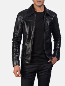 Men's Mystical Black Leather Jacket