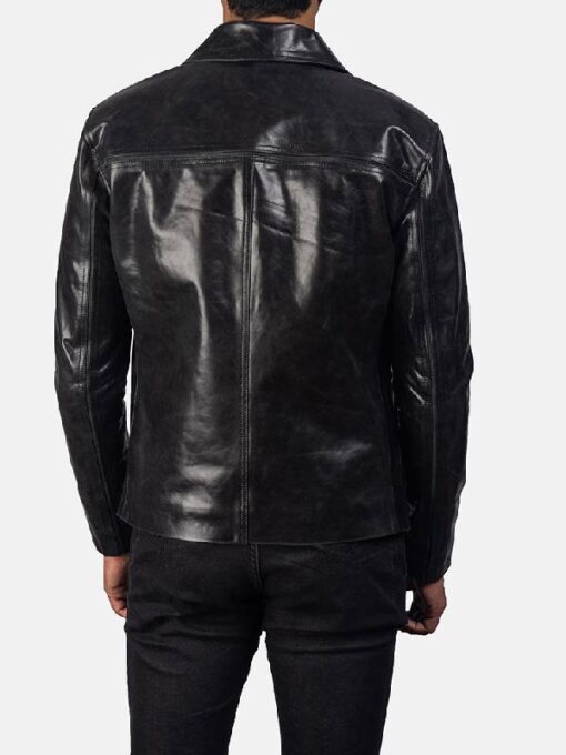 Men's Mystical Black Leather Jacket