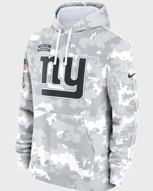 New York Giants Salute To Service Camo 2024 Pullover Hoodie