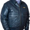 A-2 Naval Aviation Navy Blue Flight Leather Jacket