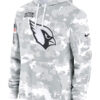 Men's Arizona Cardinals Salute To Service Camo 2024 Hoodie