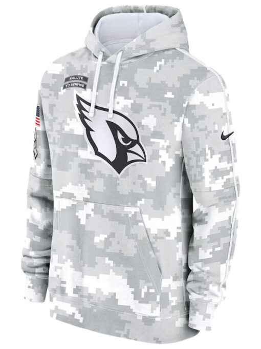 Men's Arizona Cardinals Salute To Service Camo 2024 Hoodie