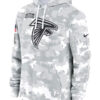 Atlanta Falcons Salute To Service Camo 2024 Pullover Hoodie