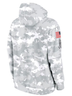 Atlanta Falcons Salute To Service Camo 2024 Pullover Hoodie