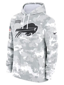 Buffalo Bills Salute To Service Camo 2024 Pullover Hoodie