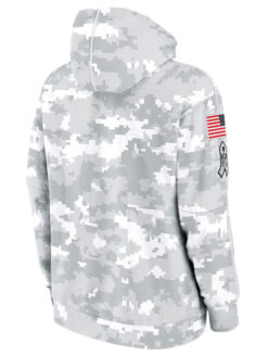 Carolina Panthers Salute To Service Camo 2024 Pullover Hoodie