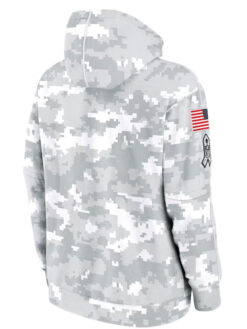 Chicago Bears Salute To Service Camo 2024 Pullover Hoodie