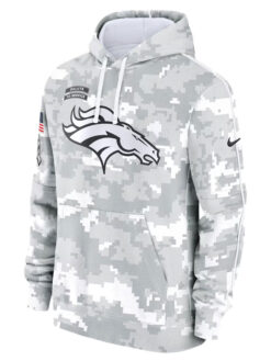 Denver Broncos Salute To Service Camo 2024 Pullover Hoodie