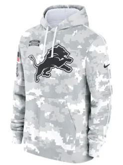 Detroit Lions Salute To Service Camo 2024 Hoodie