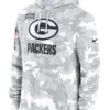 Green Bay Packers Salute To Service Camo 2024 Pullover Hoodie