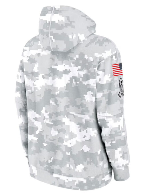 Green Bay Packers Salute To Service Camo 2024 Pullover Hoodie