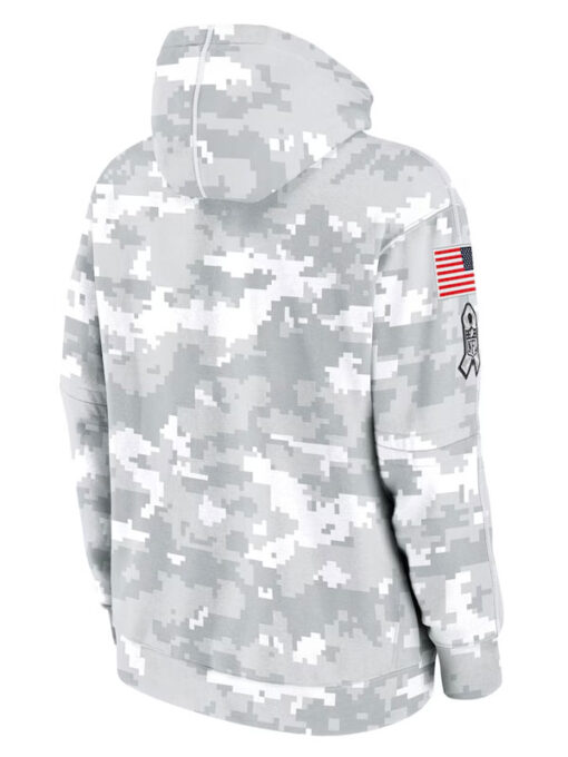 Indianapolis Colts Salute To Service Camo 2024 Pullover Hoodie