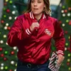 Ashley Williams Jingle Bell Run 2024 Avery Red Varsity Bomber Jacket