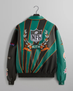 Kith & Jeff Hamilton for the NFL: Dolphins Leather Varsity Jacket