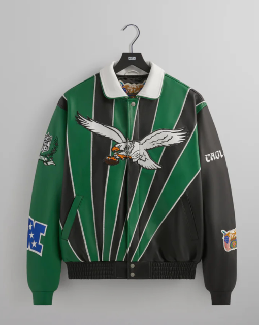 Kith & Jeff Hamilton for the NFL: Eagles Leather Varsity Jacket