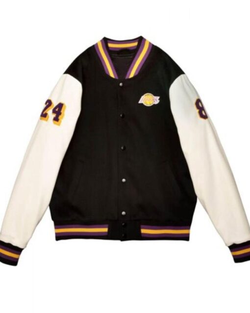 LA Lakers Black Mamba Hall Of Fame Kobe Bryant Varsity Jacket