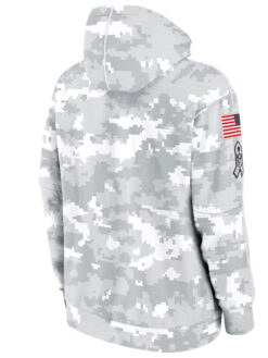 Los Angeles Chargers Salute To Service Camo 2024 Pullover Hoodie