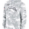 Los Angeles Chargers Salute To Service Camo 2024 Pullover Hoodie