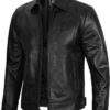 Men’s Black Harrington Leather Jacket