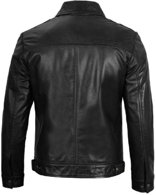 Men’s Black Harrington Leather Jacket