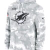 Miami Dolphins Salute To Service Camo 2024 Pullover Hoodie