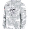 Minnesota Vikings Salute To Service Camo 2024 Pullover Hoodie