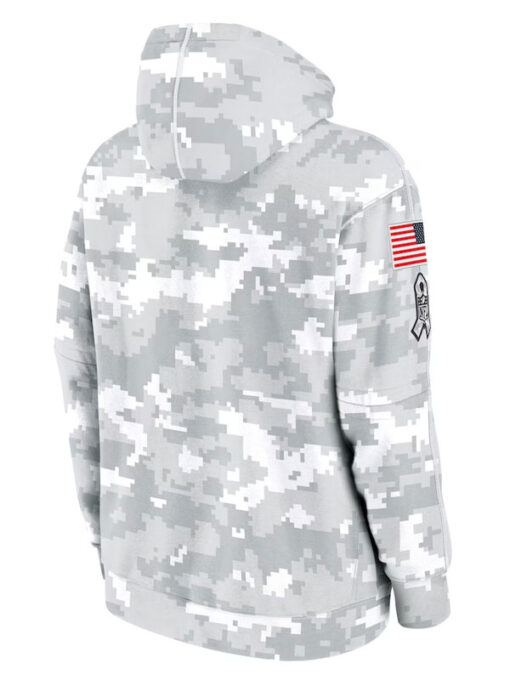 Dallas Cowboys Salute To Service Camo 2024 Pullover Hoodie