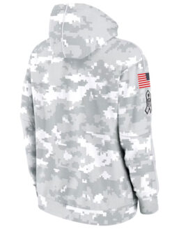 New England Patriots Salute To Service Camo 2024 Pullover Hoodie