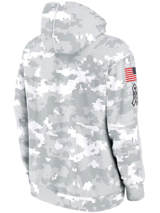 Los Angeles Rams Salute To Service Camo 2024 Pullover Hoodie