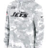 New York Jets Salute To Service Camo 2024 Pullover Hoodie