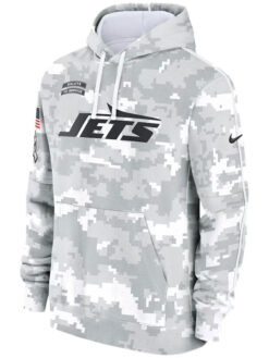 New York Jets Salute To Service Camo 2024 Pullover Hoodie