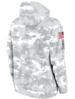 Philadelphia Eagles Salute To Service Camo 2024 Pullover Hoodie