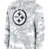 Pittsburgh Steelers Salute To Service Camo 2024 Pullover Hoodie