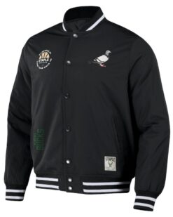 Milwaukee Bucks NBA x Staple My City Full-Snap Varsity Jacket