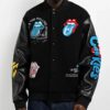 Cookies x The Rolling Stones Letterman Black Varsity Jacket