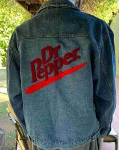 Blue Dr. Pepper Denim Jacket