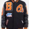 Baltimore Orioles Mashup Black Varsity Jacket