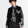 Louis Vuitton Chains Camo Varsity Jacket