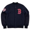 Boston Red Sox MA-1 Historic Full-Snap Navy Varsity Jacket