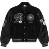 NBA Brooklyn Nets Black Varsity Jacket