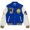 NBA Golden State Warriors Blue Varsity Jacket